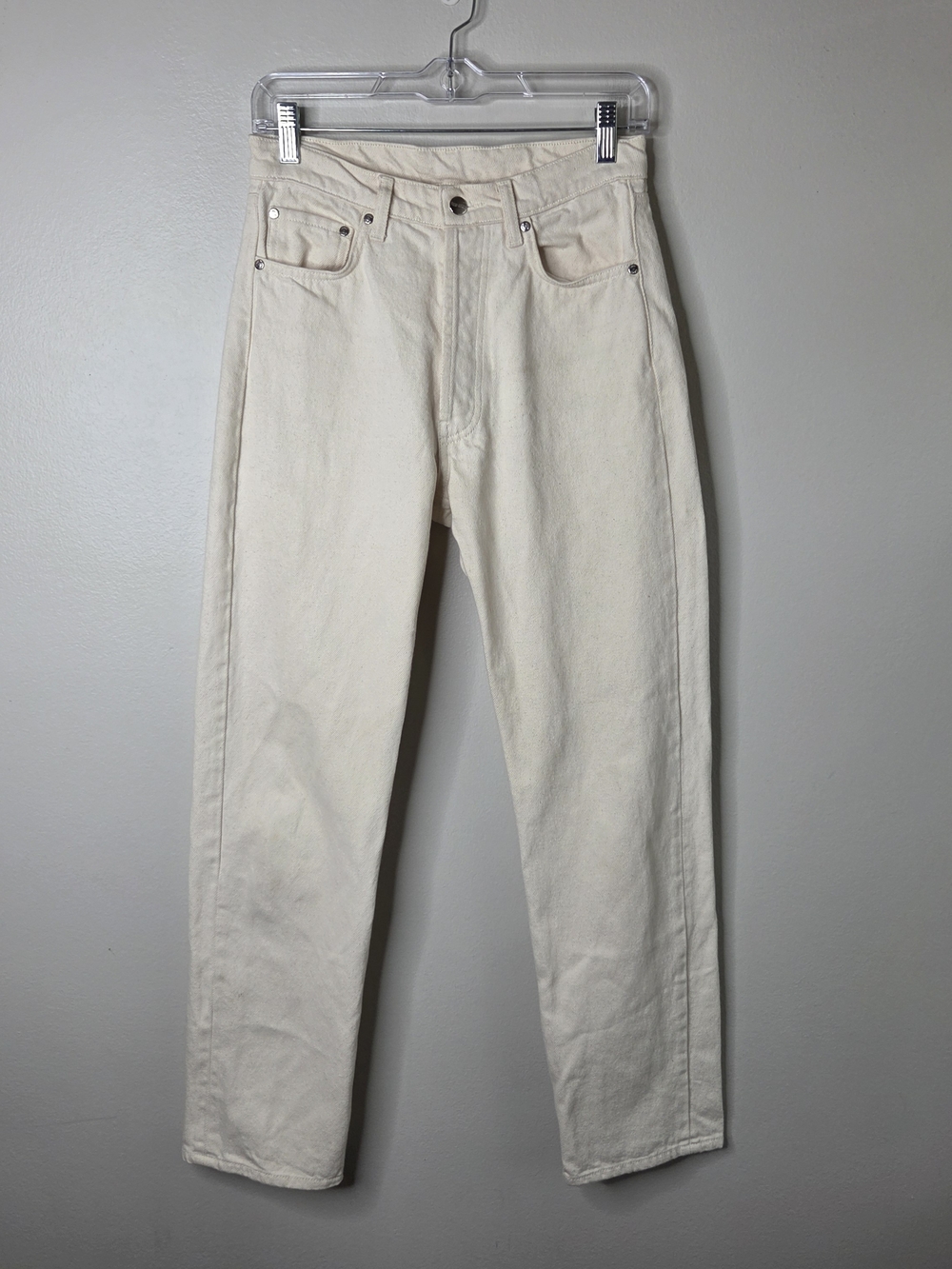 Djerf Avenue Ur An Angel Cream Jeans